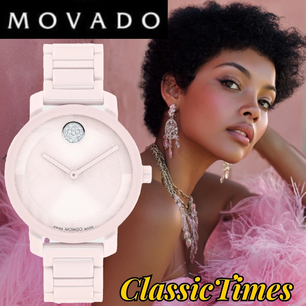 ***BRAND NEW*** Movado BOLD Evolution 2.0 Pink Ceramic Women's Watch